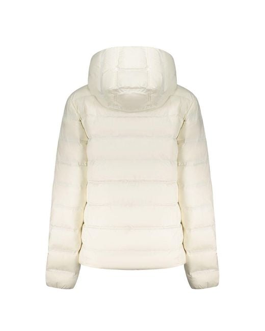 Tommy Hilfiger Natural White Polyester Jackets & Coat