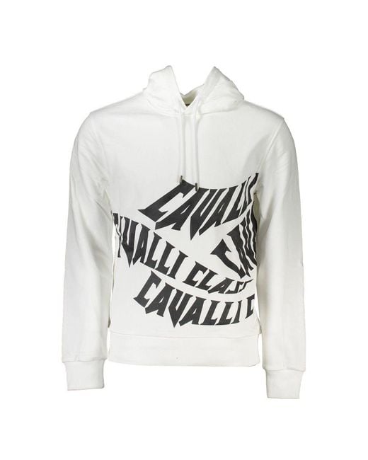 Roberto Cavalli Gray Cotton Sweater for men