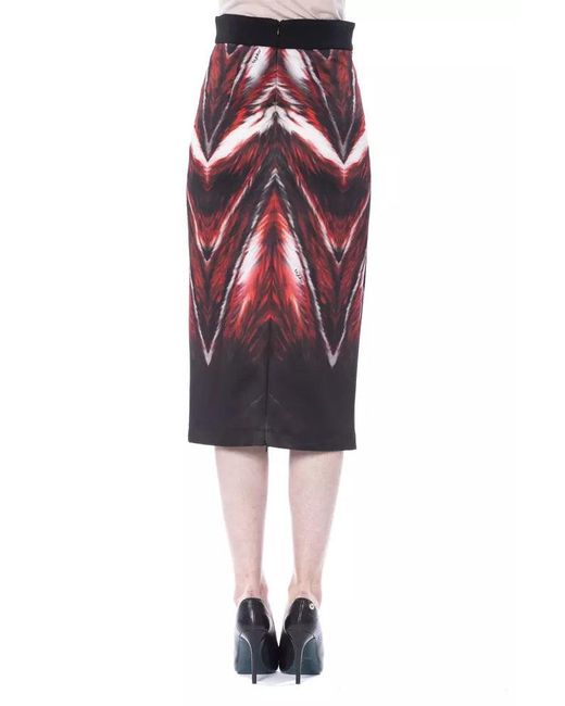 Byblos Red Byblo Elegant Long Pencil Skirt