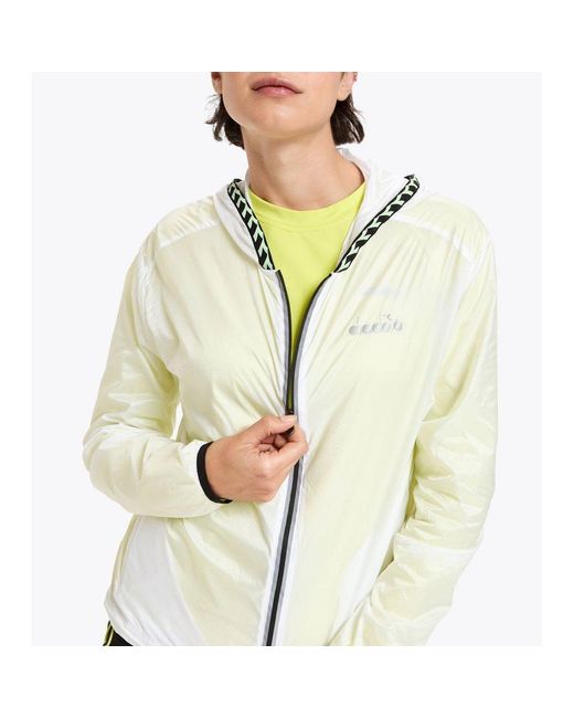 Diadora Natural White Polyamide Shell Jacket