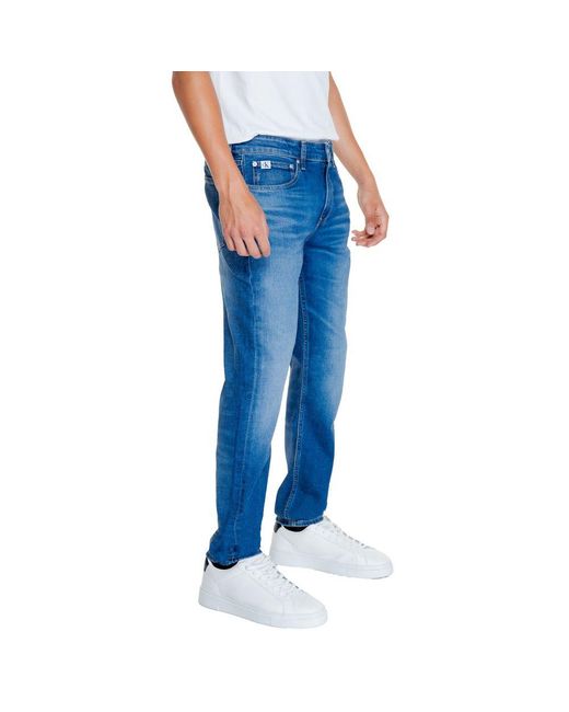 Calvin Klein Blue Cotton Rigenerato Jeans & Pant for men