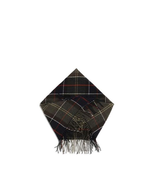 Barbour Black Bicolor Wool Oves Aries Scarf