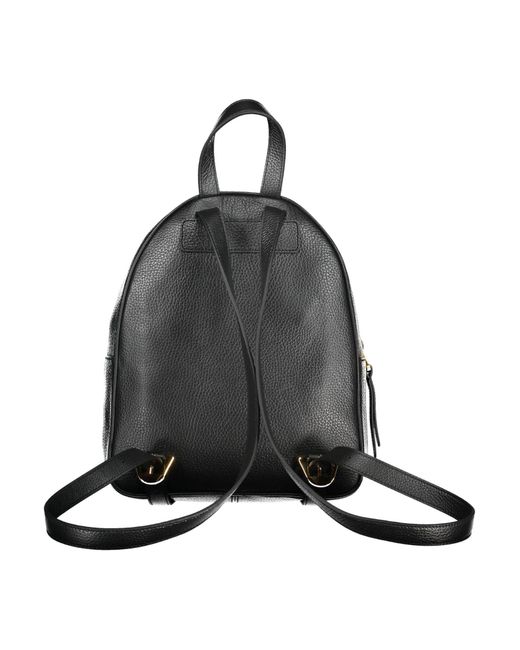 Coccinelle Black Leather Backpack