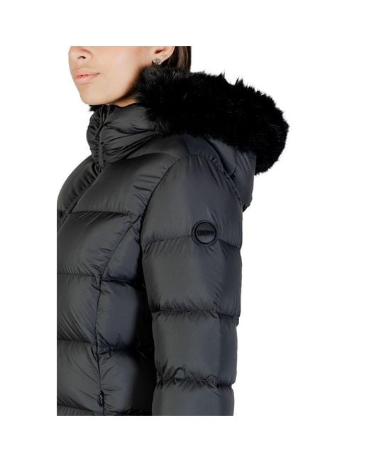 Colmar Black Polyester Coat