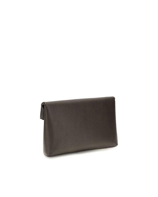 Saint Laurent Gray Brown Lamb Ovis Aries Aries Wallet