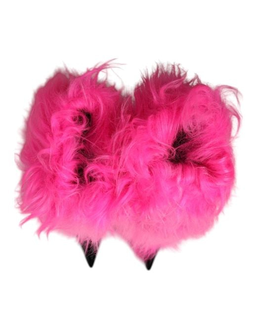Dolce & Gabbana Pink Winter Boots