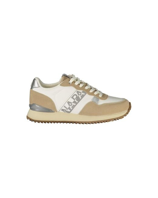 Napapijri White Bianco Polyester 's Sneakers