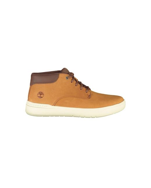Timberland Brown Leather Sneaker for men