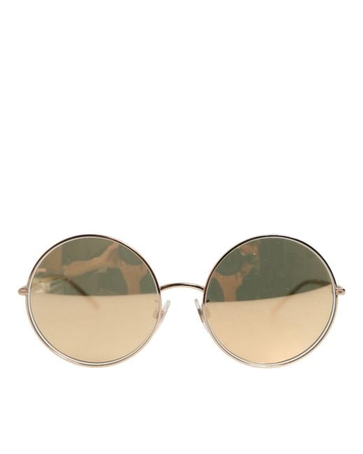 Dolce & Gabbana Metallic Metal Round Shades Eyewear Sunglasses