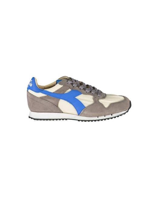 Diadora Blue Grigio Leather Sneaker