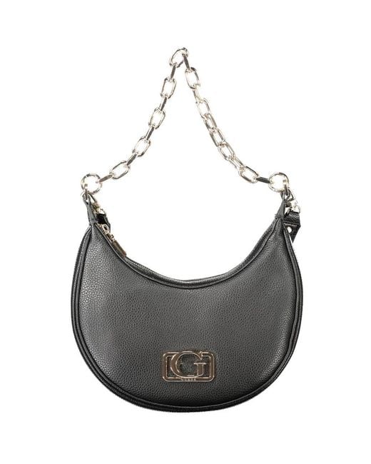 Guess Gray Black Polyurethane 's Handbag