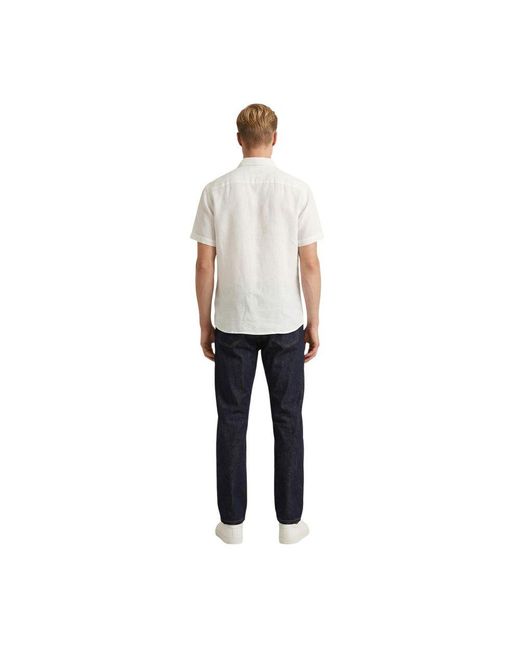 Gianni Lupo Gray White Linen Shortsleeve Shirt for men