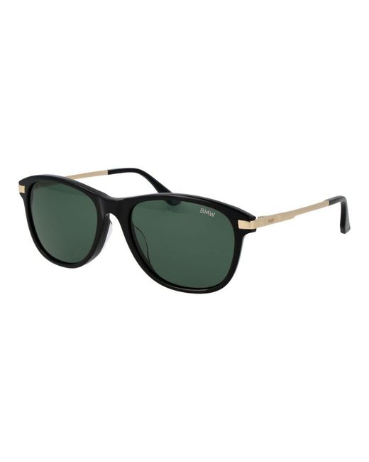 BMW Green Black Acetate Sunglasses for men
