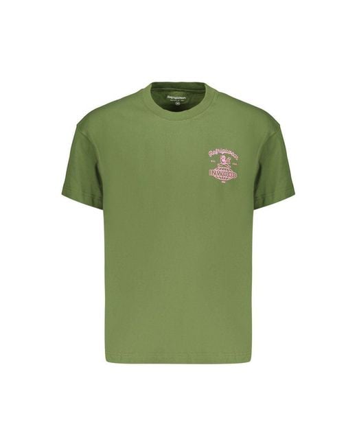 Refrigiwear Green Cotton Men's T for men