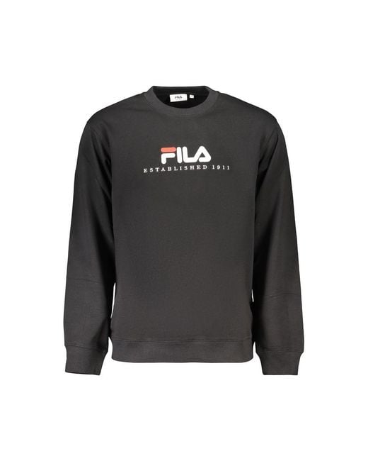 Fila Black Cotton Men's Sweatshirt for men