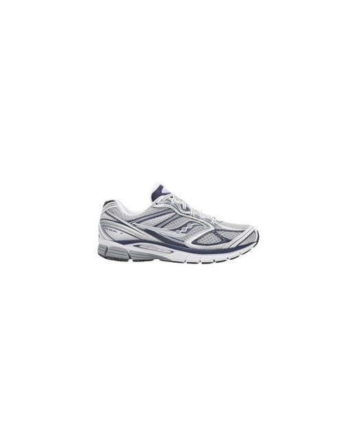 Saucony White Gray Synthetic Athletic Sneakers for men