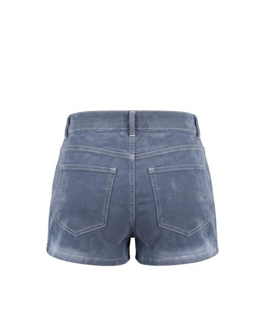 MR & MRS Blue Cotton Shorts