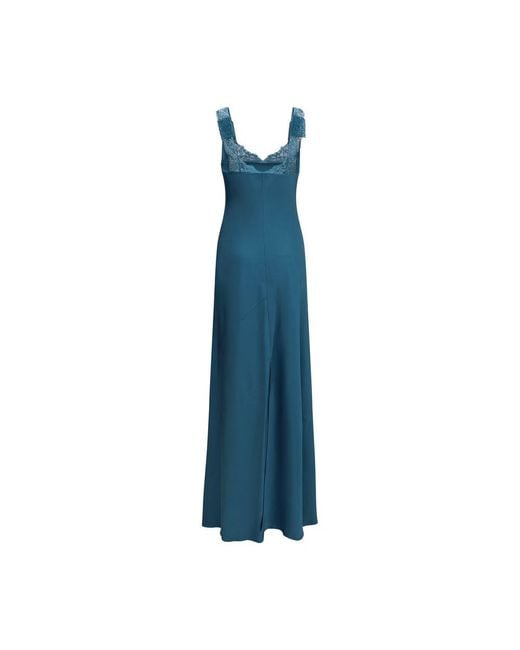 Forte_forte Blue Acetate Long Dress