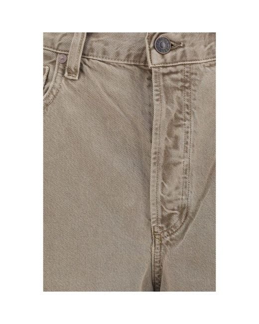 Agolde Gray Brown Cotton Casual Pants