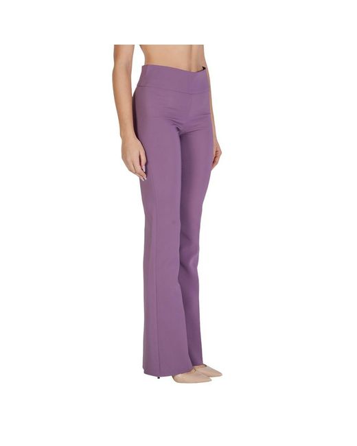 Sandro Ferrone Purple Polyester Jeans & Pant