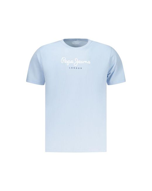 Pepe Jeans Blue Azzurro Cotton Men T for men