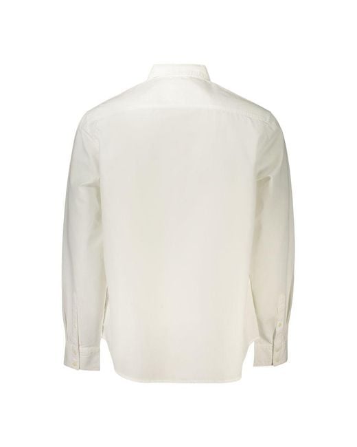 Guess White Cotton Men's Shirt for men