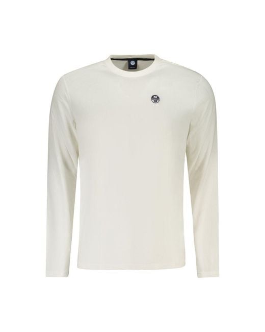North Sails White Bianco Cotton Men T for men