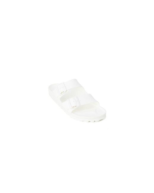 Birkenstock White Plastic Flat Sandals