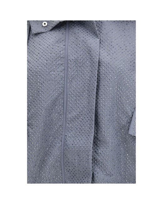 Pinko Blue Polyester Shell Jacket