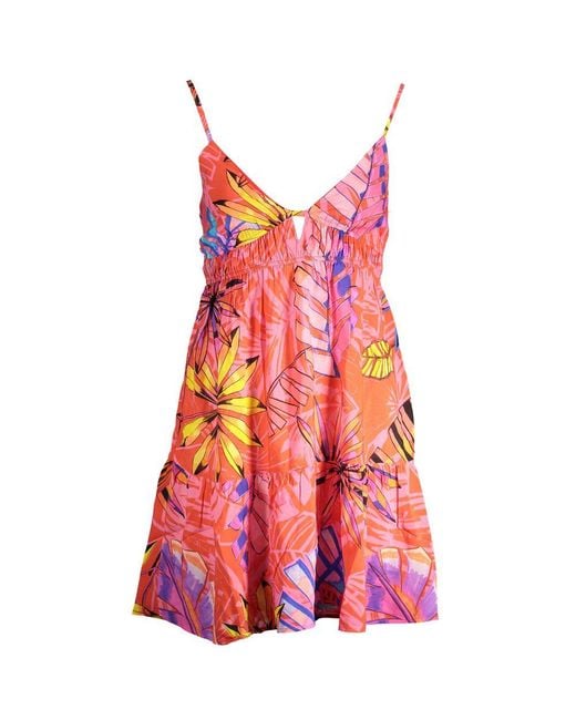 Desigual Yellow Rosso Polyester Dress for men