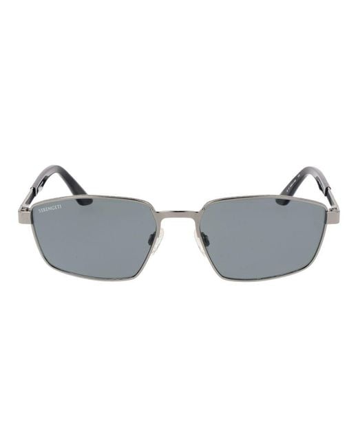 Serengeti Multicolor Gray Metal Sunglasses for men
