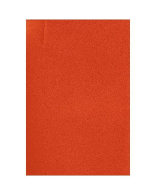 P.A.R.O.S.H. Orange Multicolor Wool Oves Aries Mini Skirt