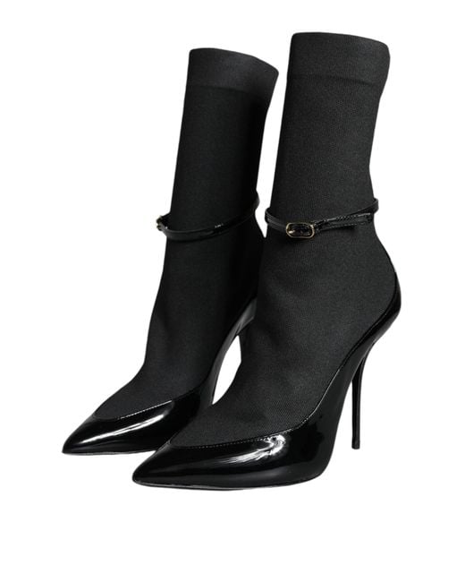 Dolce & Gabbana Black Heeled Boots