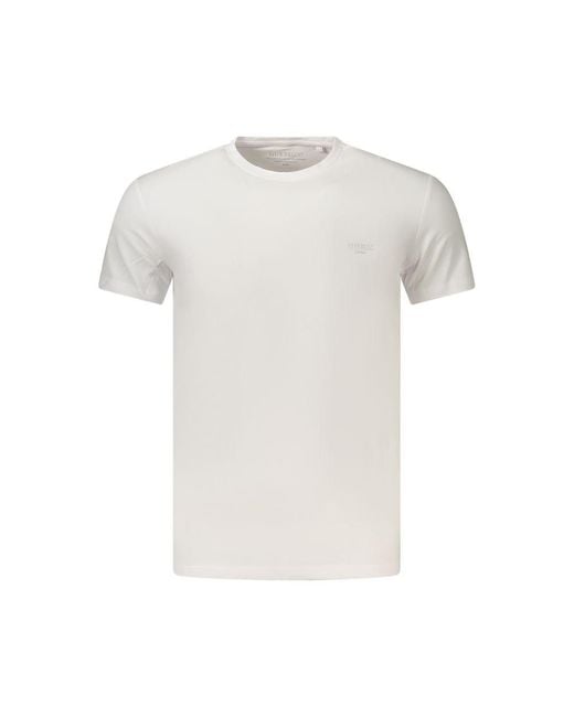 Guess White Cotton Men's T for men