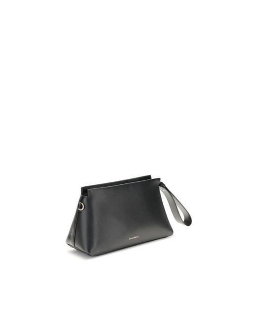 Givenchy Gray Black Calf Leather Bos Taurus Wallet