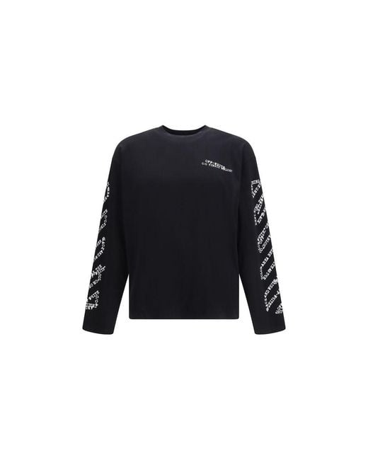 Off-White c/o Virgil Abloh Blue Black Cotton Sportswear - S for men