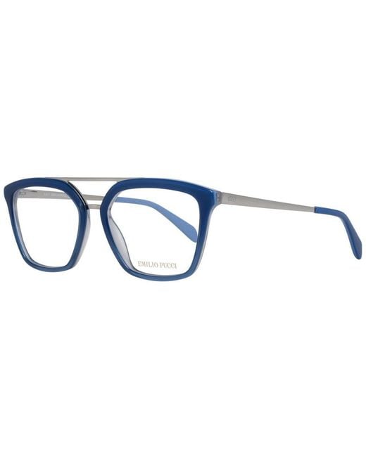 Emilio Pucci Blue Optical Frame Ep5071 086 52
