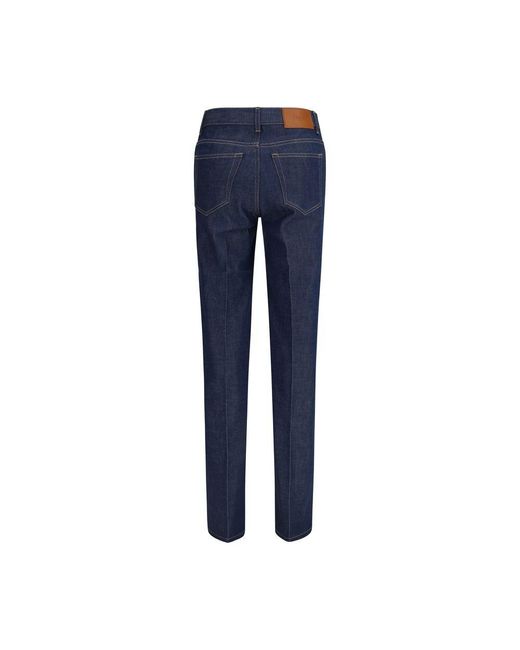 Chloé Blue Cotton Slim Fit Jeans