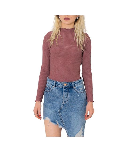 ONLY Blue Bordeaux Viscose Tops & T