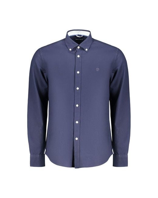 North Sails Blue Cotton Mens Shirt for men