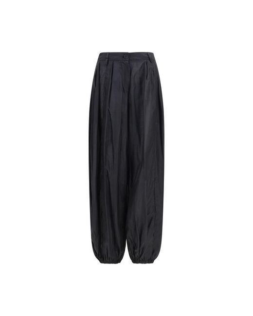 THE LATEST Black Polyester Casual Pants