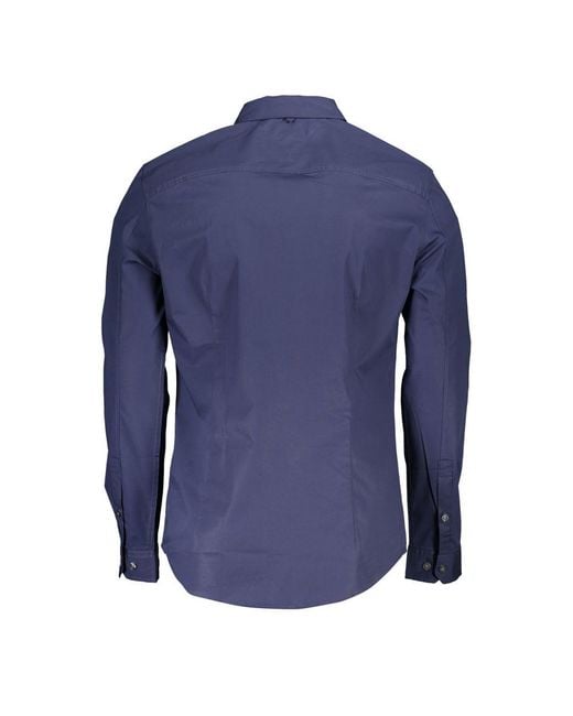 Tommy Hilfiger Blue Cotton Mens Shirt for men