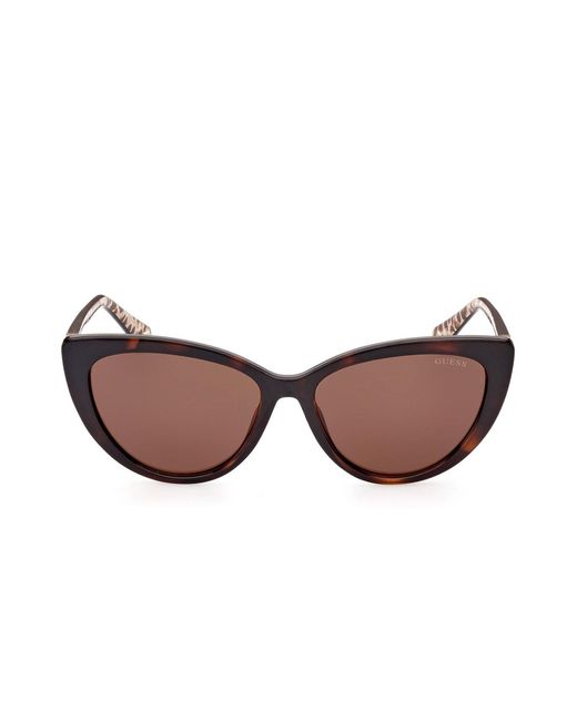 Guess Brown Chic Teardrop Lens Sunglasses