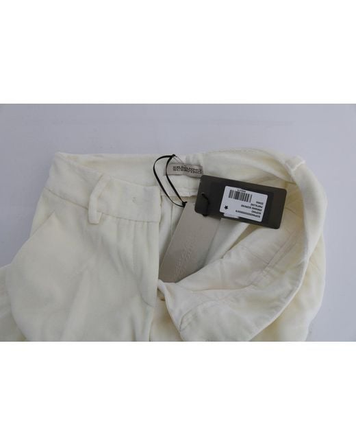 Ermanno Scervino White Chic Regular Fit Pants