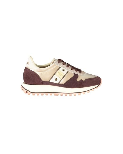 Blauer Pink Beige Leather Sneaker