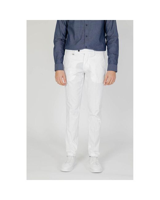 Antony Morato Blue Beige Cotton Skinny Pants for men