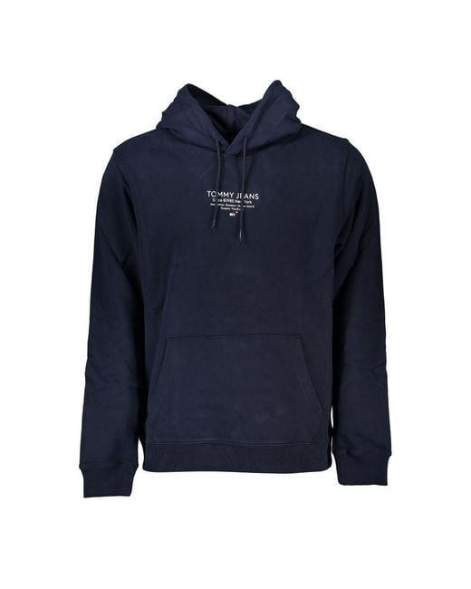Tommy Hilfiger Blue Chic Hooded Sweatshirt With Logo Detail for men