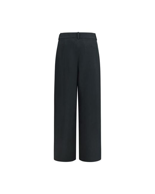 Giorgio Armani Black Silk Casual Pants