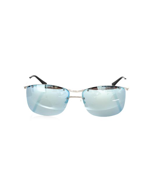 Frankie Morello Blue Clubmaster Mirrored Sunglasses for men