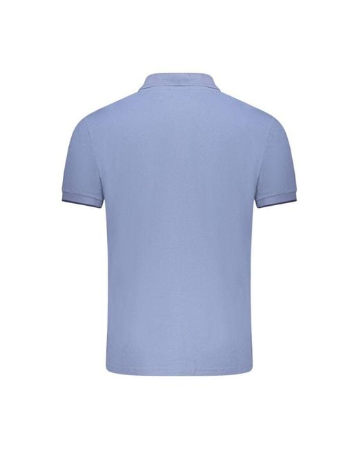 North Sails Blue Blu Cotton Mens Polo for men